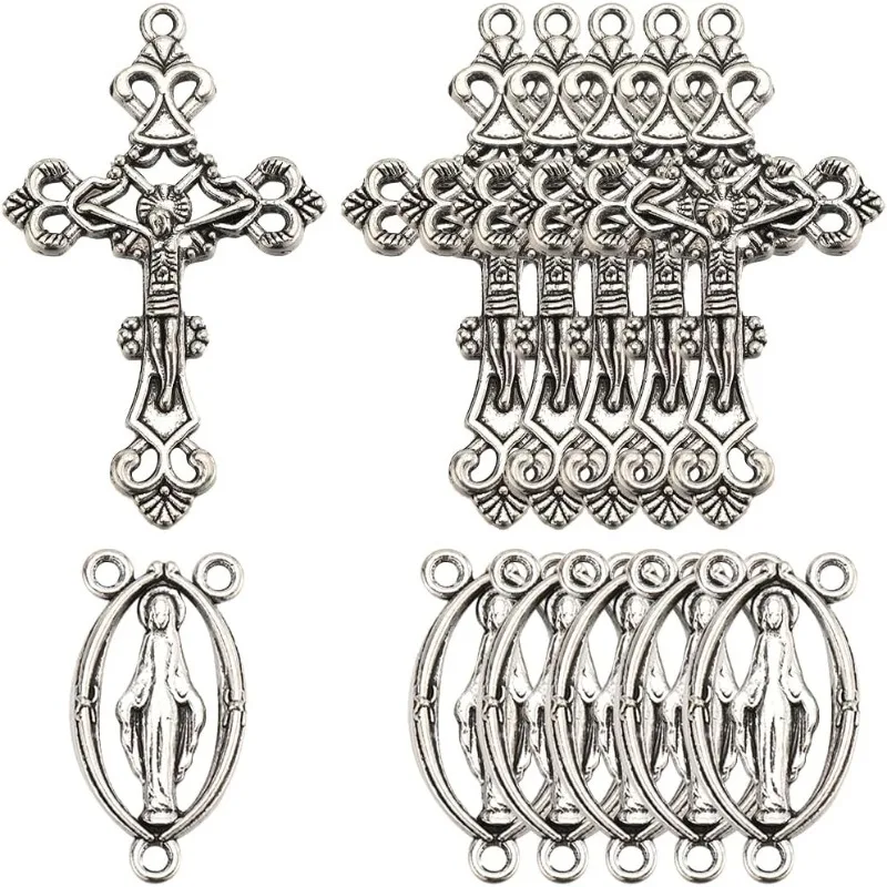 40Pcs Silver Crucif…