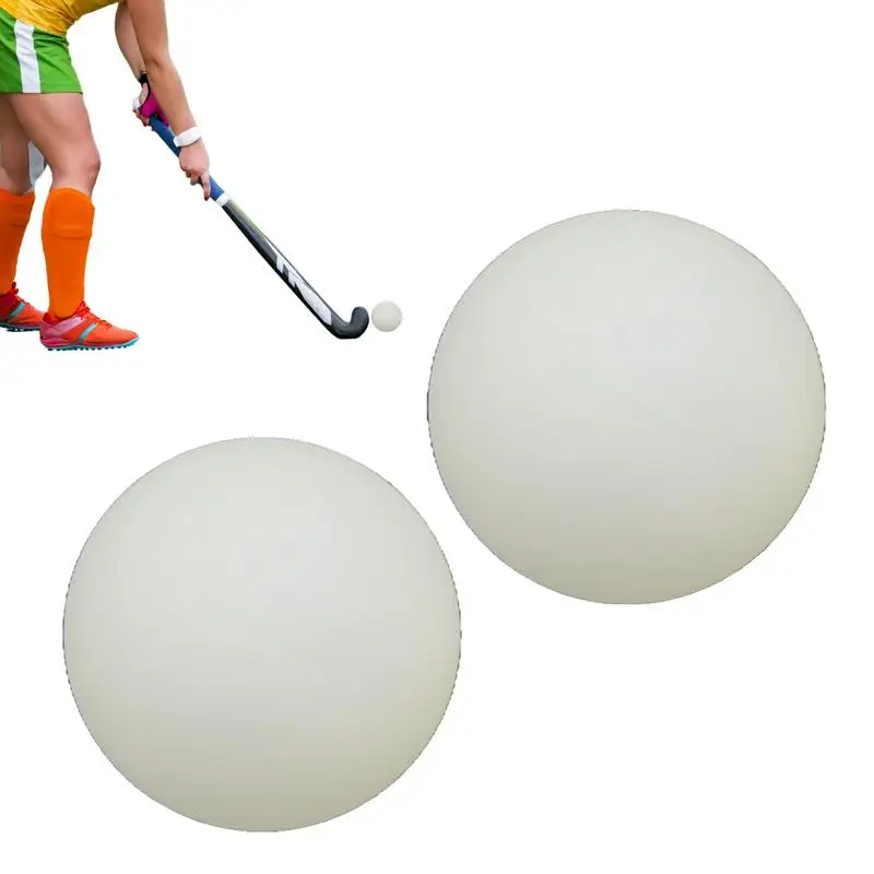 

Glow In The Dark Hockey Ball 2Pcs Light Up Green Sports Dodgeballs Glowing Balls Party Supplies For Indoor Outdoor Road Roller