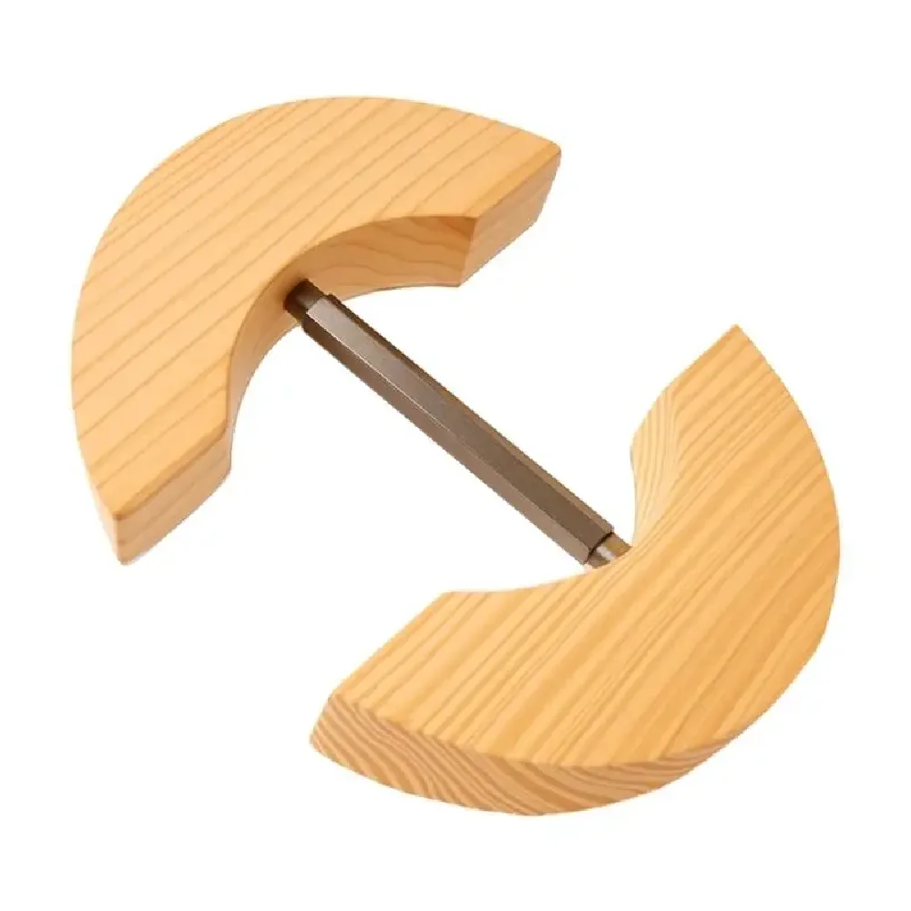 Wooden wide-brimmed hat stretcher, adjustable cowboy hat stretcher with metal adjustment bolt, easy-to-use hat expander, suitabl