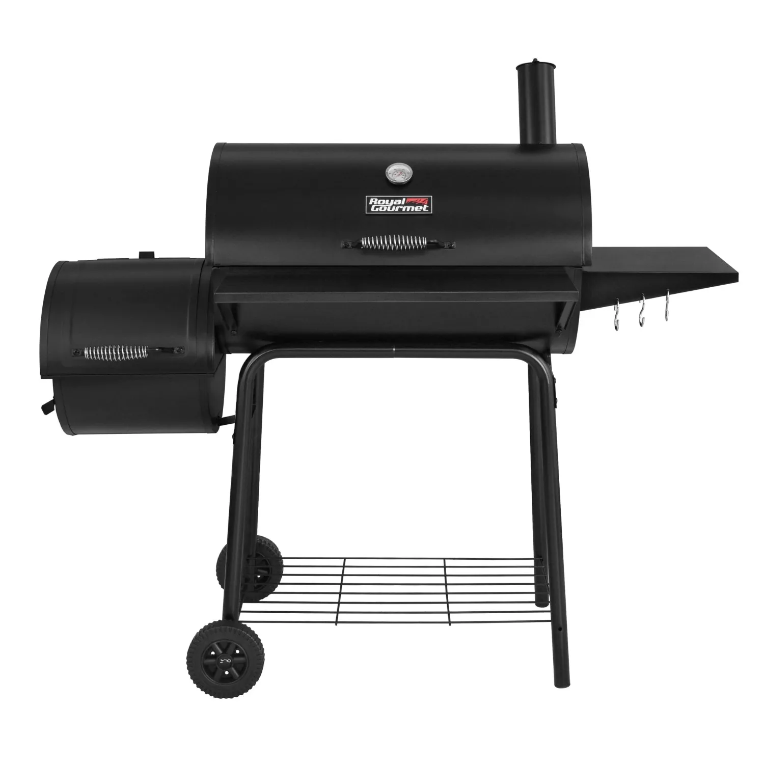 

Royal Gourmet 30" CC1830S Steel Charcoal Grill with Offset Smoker