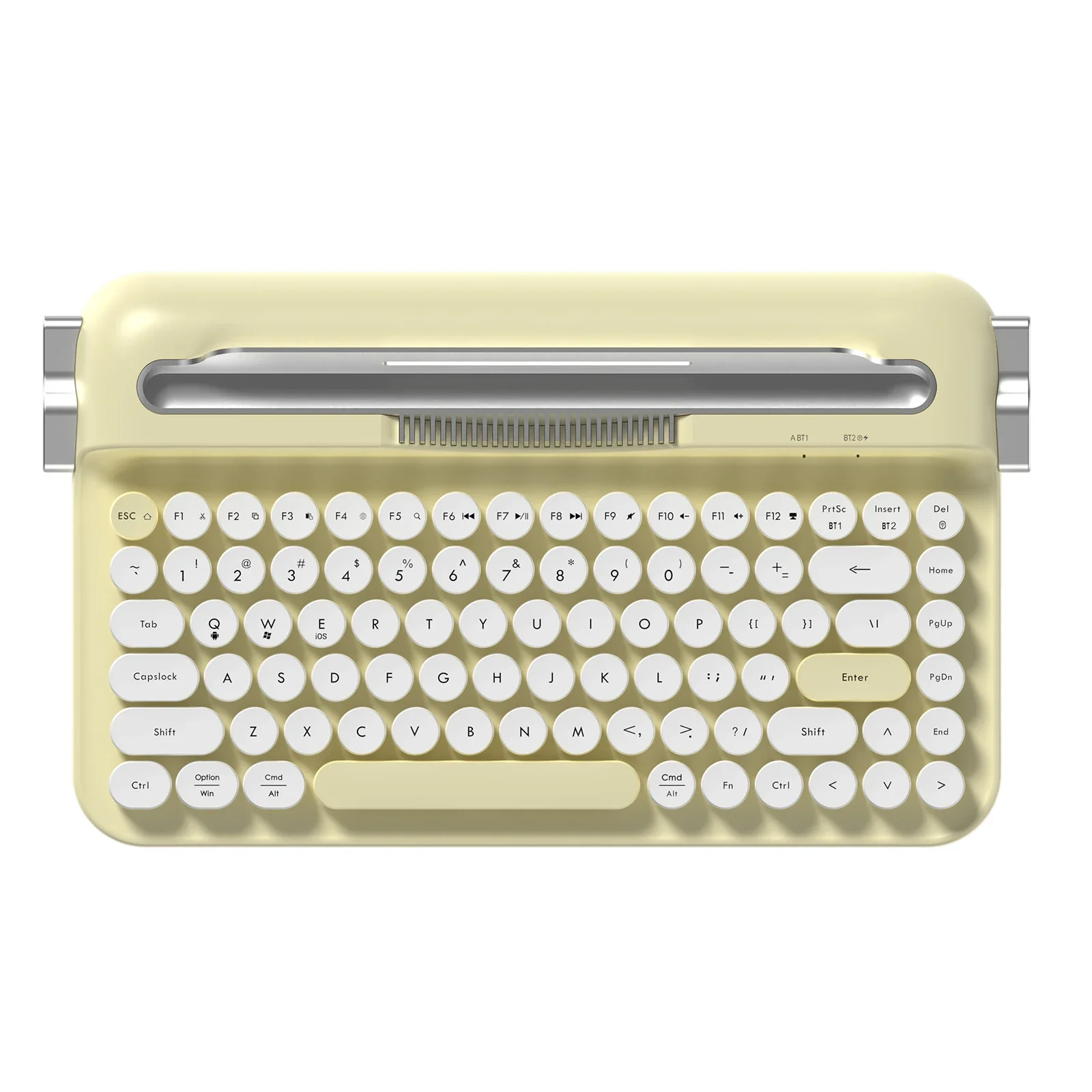 Klawiatura bezprzewodowa membranowa typu typownica Ajazz AF84, cicha, połączenie dwumodowe Bluetooth/2.4G, podstawka pod tablet i telefony komórkowe