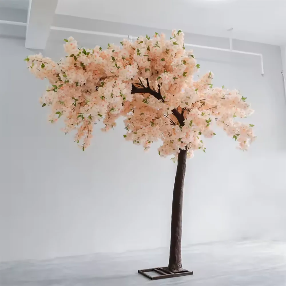 

Table Silk Pink Flower Banyan Home Garden Wedding Decoration Valentines Day Artificial Cherry Blossom Tree