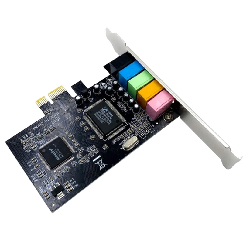 Carte son PCI-E 5.1 pour ordinateur, 5.1 canaux, audio 3D, 6 canaux, jeux 3D, musique, carte son numérique, PCI Express 5.1 canaux, 24 bits