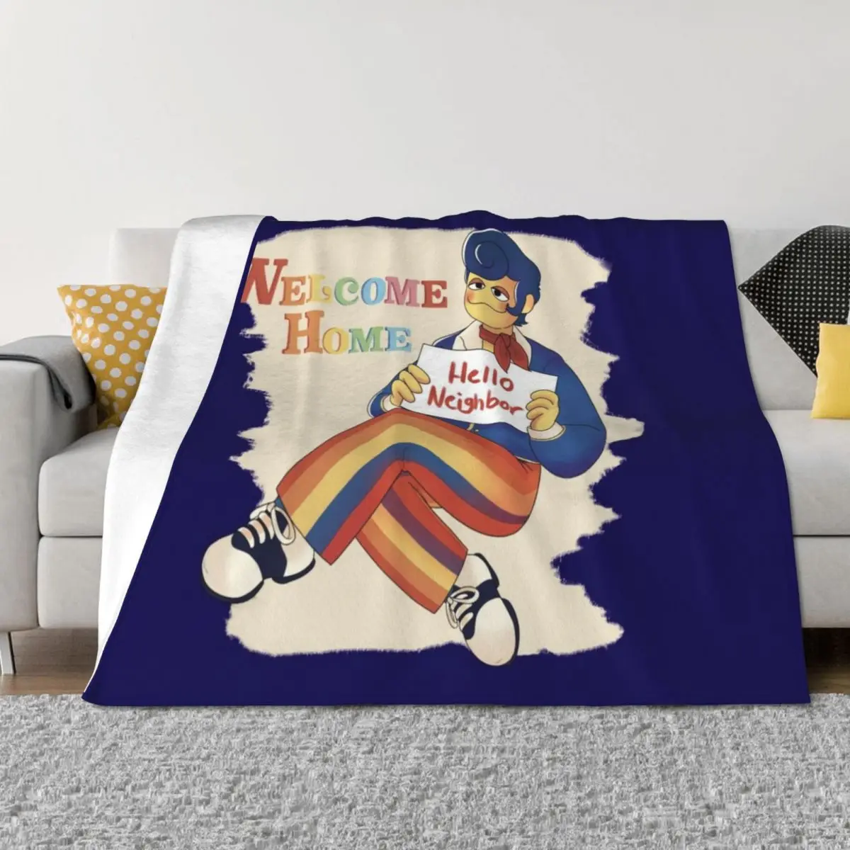 

Welcome Home Wally Darling Art Throw Blanket Sofa Throw cosplay anime funny gift Bed linens Blankets