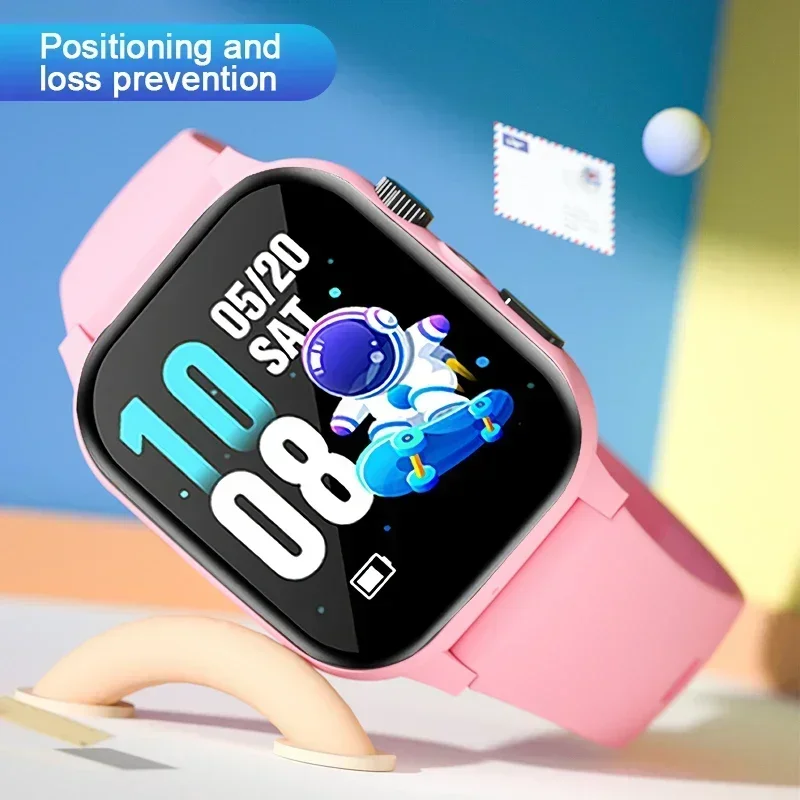 Kids 2G Smart Watch Sim Card Video Call  SOS GPS Location Phone Watch Camera Location Tracker Waterproof Child Smartwatch Girls