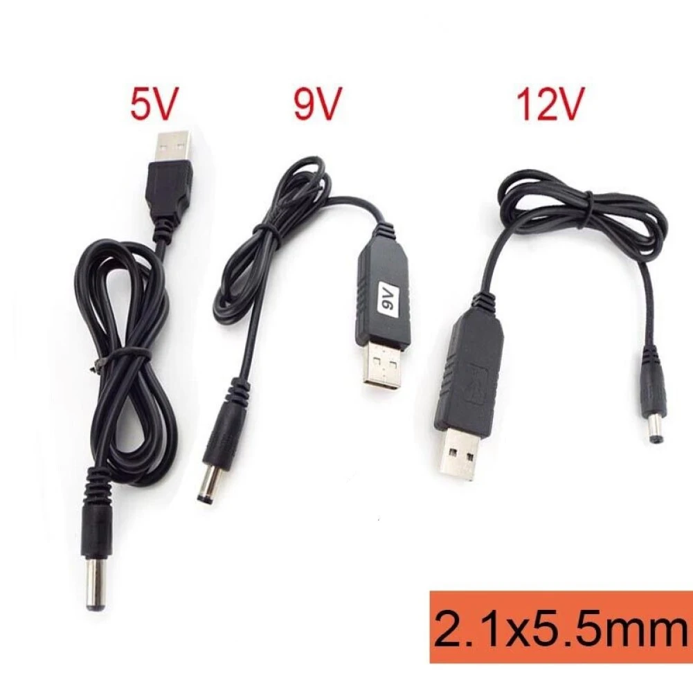 USB 5V To 12V Boost Power Line Converter Interface 5.5*2.1MM Power Boost Line Boost Module USB Connector Converter Adapter