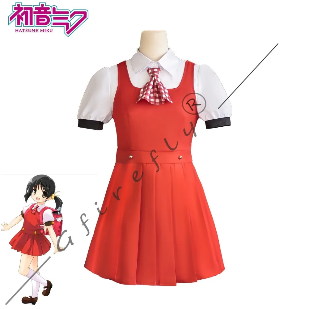 VOCALOID2 카이 유키 코스프레 의상 같은 스타일의 빨간 드레스 가발 가상 가수 할로윈 무대 공연 의상