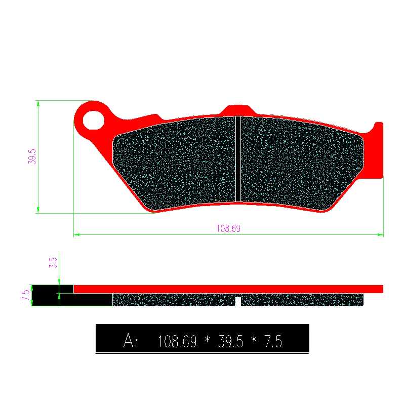 Motorcycle Ceramic Front Rear Brake Pads For Ducati Diavel ABS Carbon AMG Dark Multistrada V4 1200 S 1260 1262 X Diavel S Dark