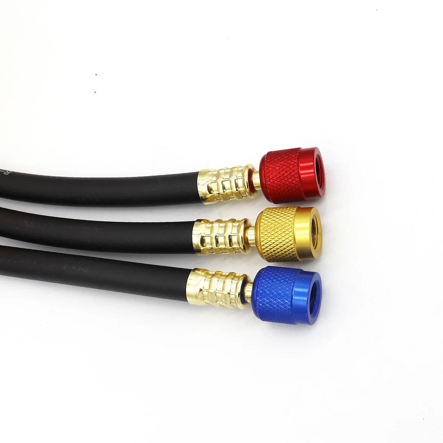 3PCS R410 Kältemittel AC Lade Schlauch 800-4000 PSI Arbeits Druck Fit HVAC Klimaanlage R134a R32 Kältemittel Manifold Gauge – Detail 6
