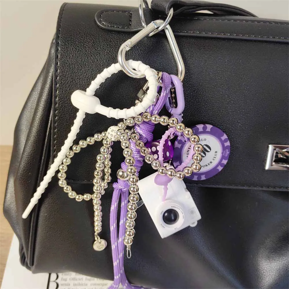 Camera Bag Charms Miu Style Woven Bag Pendant Woven Rope Pendant DIY Handbags Charms Accessories Decoration