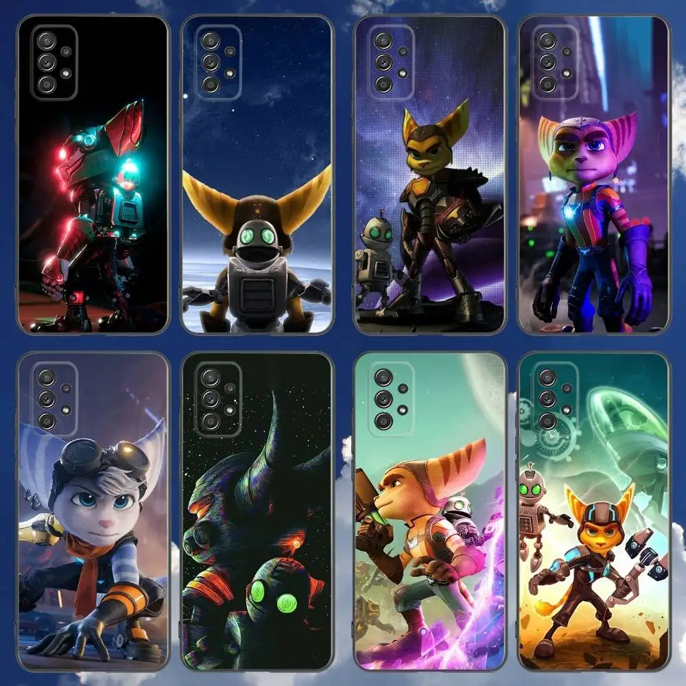 

R-Ratchet Clank Phone Case For Samsung Galaxy A 91,80,73,72,71,53,52,51,22,5G Shockproof Soft Black Cover
