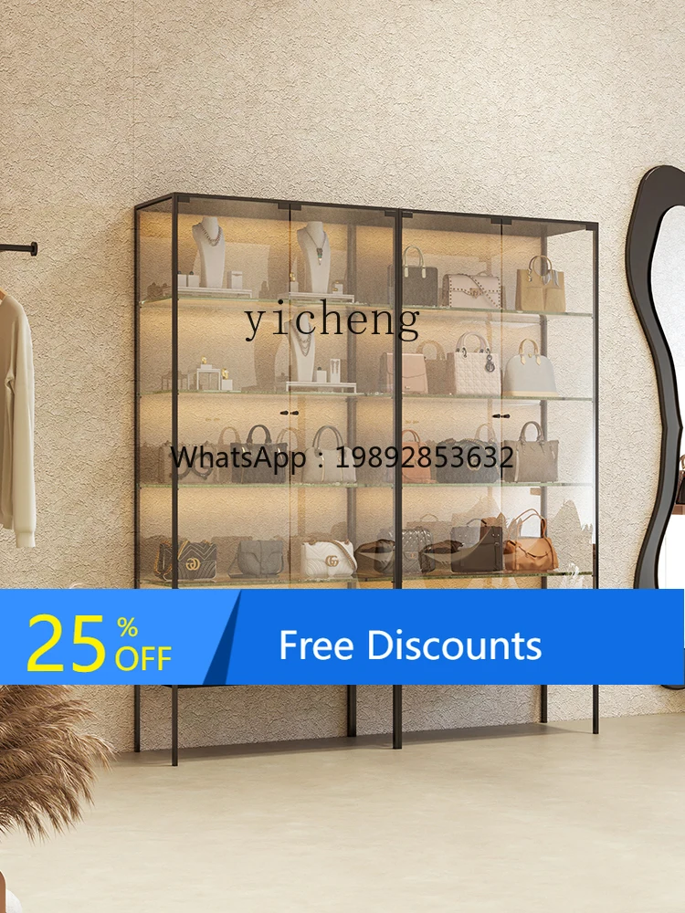 

LYY Display Stand Customized Jewelry Glass Display Cabinet Beauty Salon Cosmetics Sample Cabinet