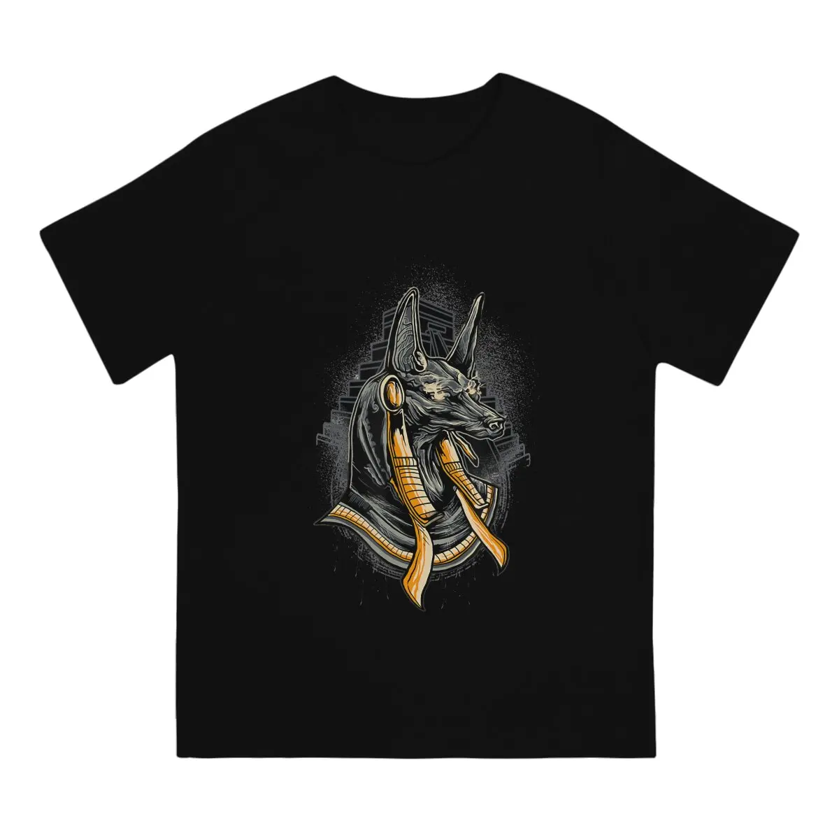 Egyptian Ancient Egypt Culture Men's TShirt Hieroglyph Anubis Pyramid God Classic Fashion Polyester T Shirt Harajuku Streetwear