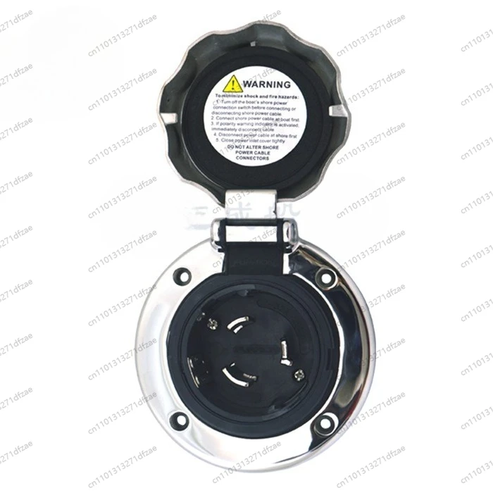 

GOOD Round Stainless Steel Shore Power Socket Yacht TV Signal 16A32A Industrial Socket