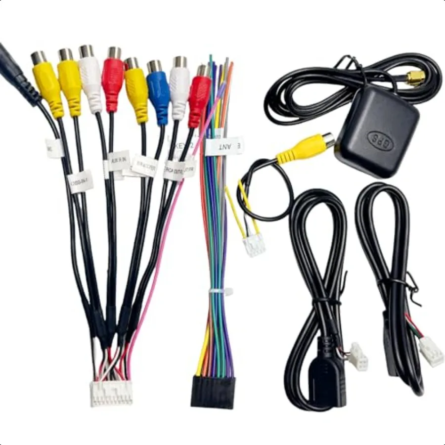 

Radio Wiring Harn Kit for Android Car Stereo 16Pin ISO Radio Wire Harn 10Pin 20Pin RCA Connectors GPS Antenna Cable 4Pin 6Pin U
