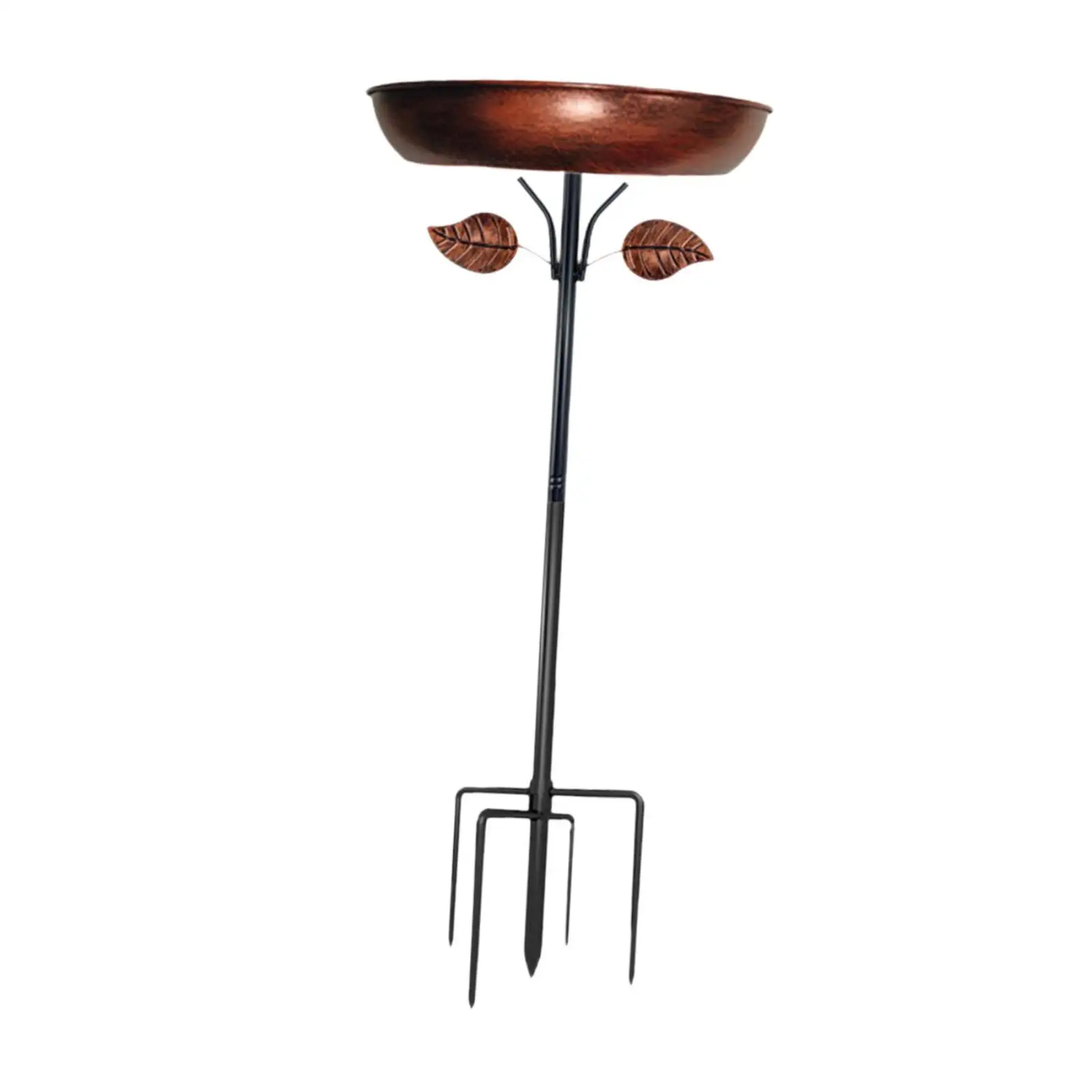 

Iron Bird Bath Bowl Multifunctional Bird Feeder Garden Tool Freestanding Birdbath for Patio Porch Outside Courtyard Backyard