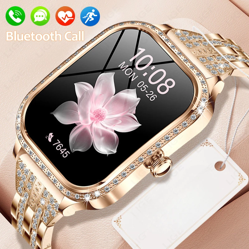 2025 New Women's Smart Watches Waterproof, Bluetooth Call, Fitness Tracking, Heart Rate Monitoring, Your Ideal Digital Companion