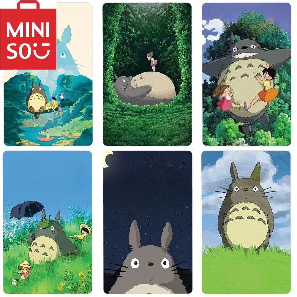 MINISO DIY pintura al óleo por números figuras Anime Totoro Studio Ghibli Anmie Adomment pintura pared dormitorio decoración marco de regalo