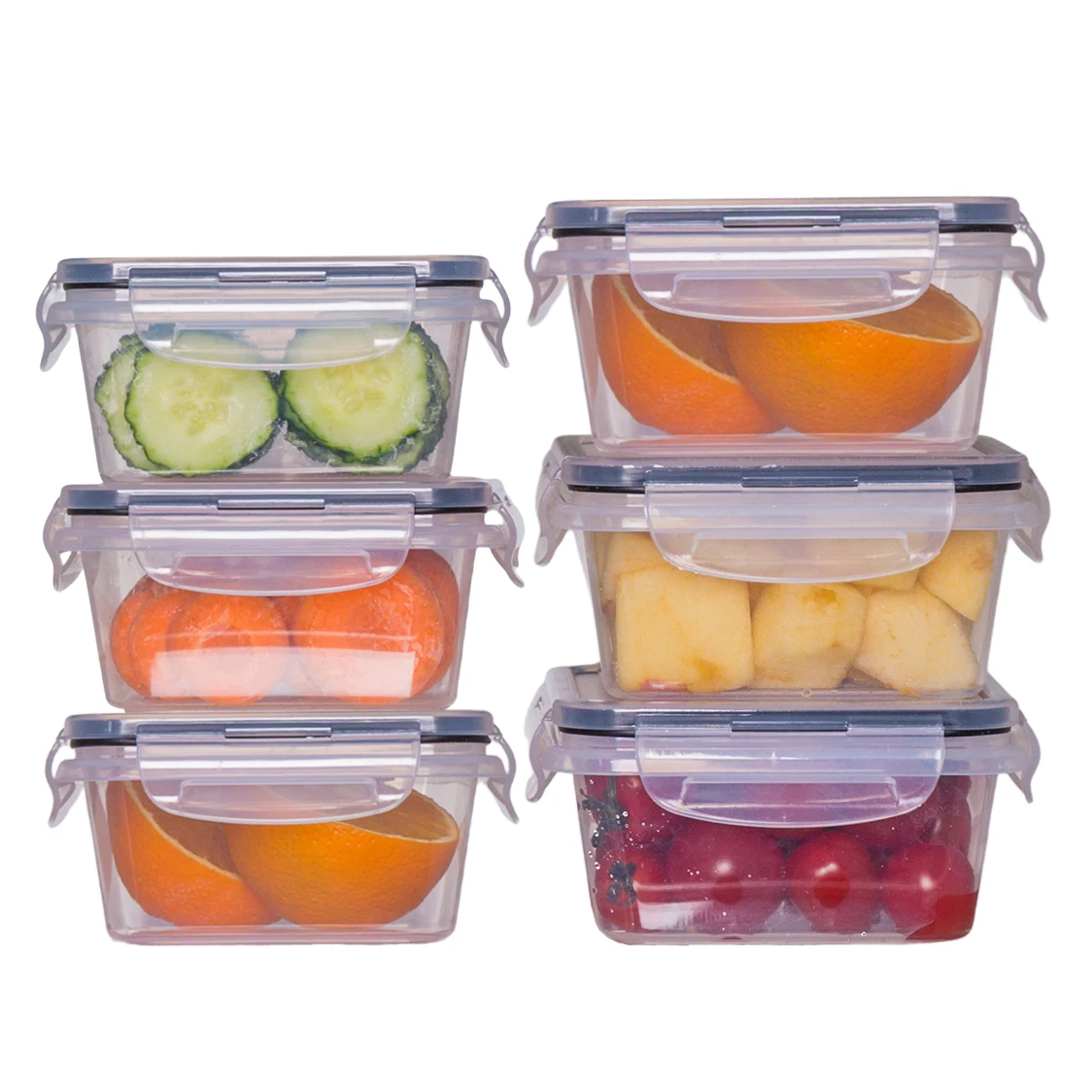 6 Pack Baby Food Containers with Airtight Lids, Baby Food Jars, Small Plastic Storage Container for Snacks, Sauce, Candy, Fruit