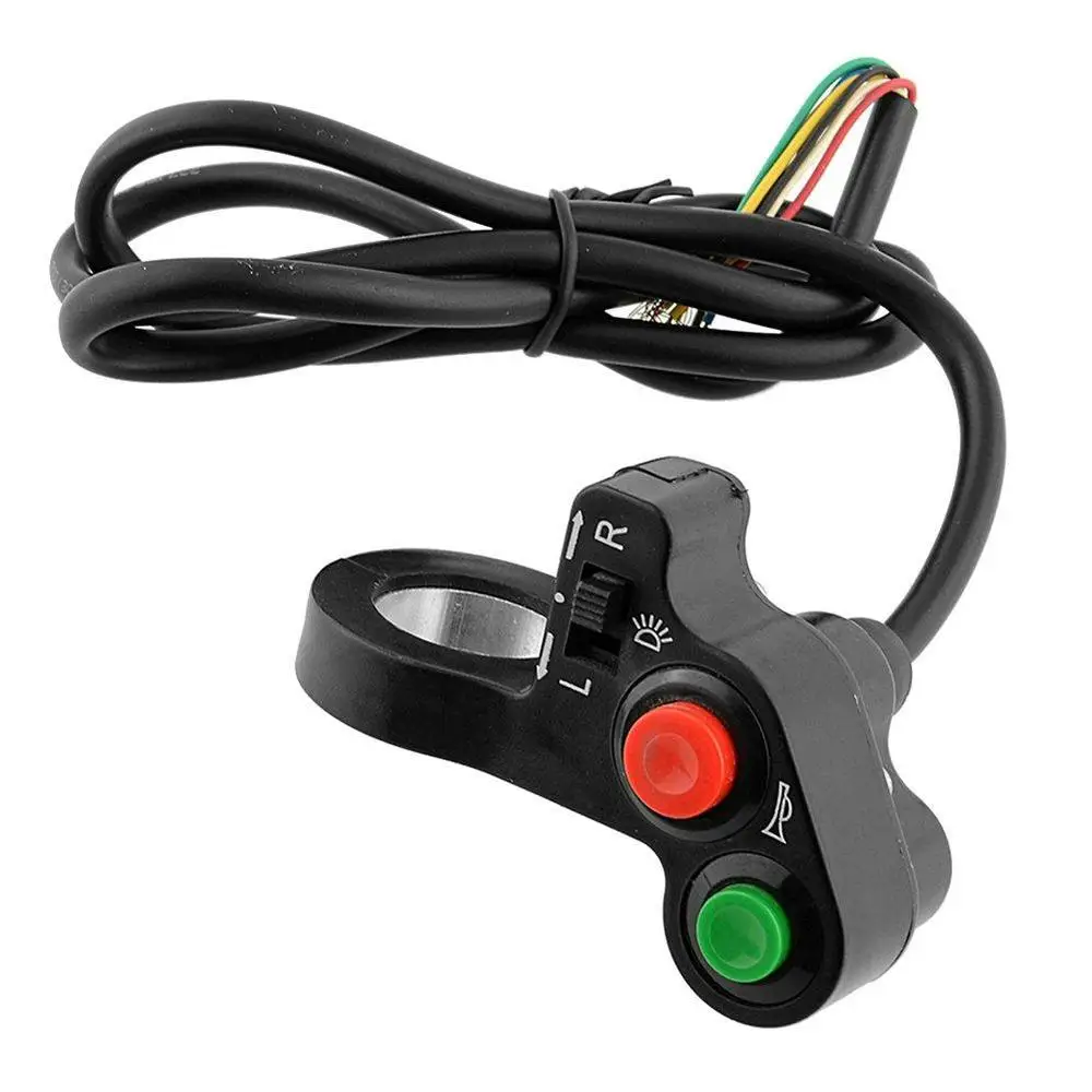 12V Motorcycle Horn Light Turn Signals On/Off Switch Universal for Most 7/8\