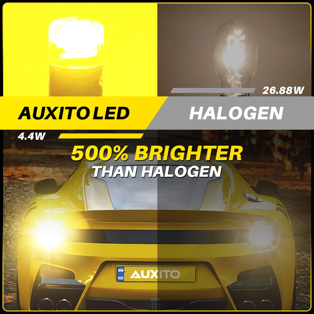 AUXITO 2PCS T15 W16W LED Canbus No Error Bulbs Yellow Amber  White Backup Reverse Light 921 912 LED Bulb Car Reversing Lamp 12V view 2