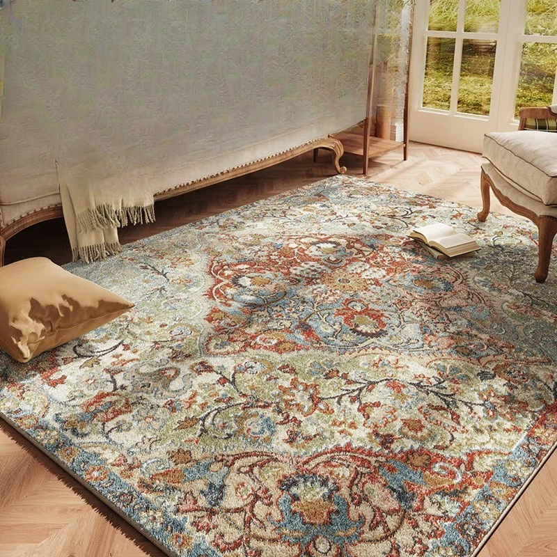 

Ethnic style small apartment bedroom living room carpet large size dirt resistant