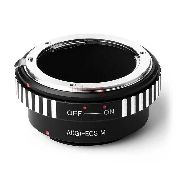 Adapter Ring Cho Nikon AI(G) G AF-S AI Ống Kính Canon EOSM EF-M Eosm/M1/M2/M3/M5/M6/m10/M50/M100 Máy Ảnh Không Gương Lật