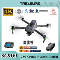 ZLL SG909 Professional GPS Drone 4K Camera 3-Axis Gimbal WIFI Obstacle Avoidance FPV Brushless EIS 10KM RC Quadcopter