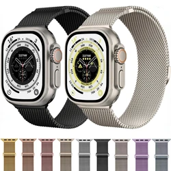 Milanese Strap for Apple Watch Ultra 2 49mm 10 9 8 7 46mm 42mm 45mm 41mm Breathable Bracelet iwatch Series 6 5 4 3 SE2 44mm 40mm