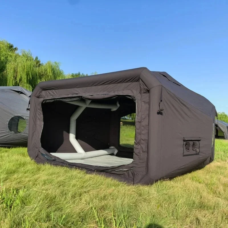 Easyinstall 350X300Cm Oversized Infla Camping , TC Cotton Warm And Cold Proof Tent, Sui Fami Outdoor Travel