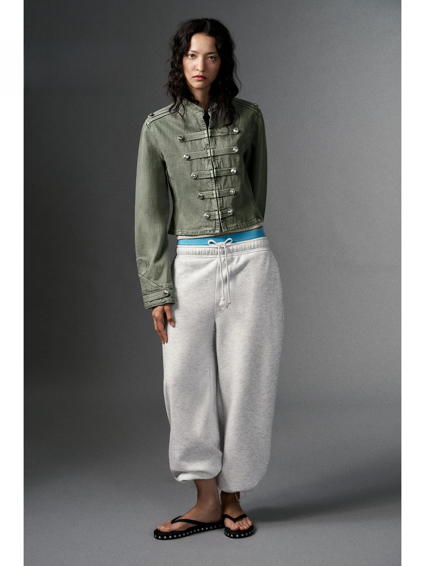 Autumn New Style Retro Workwear Double Row Buttoned Waist Cinching Short Jacket Coat for Women Casual Style 5252072