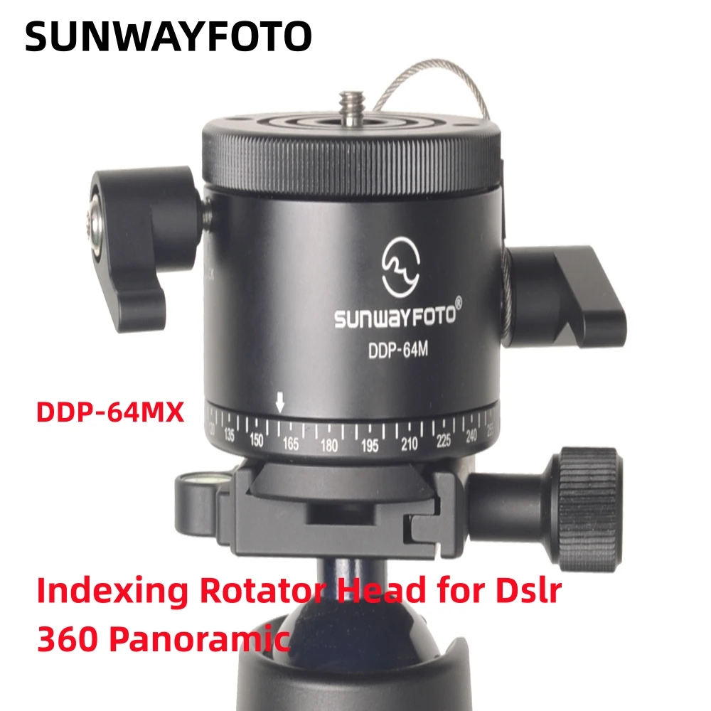 

SUNWAYFOTO Indexing Head for Dslr 360 Panoramic Tripod Head Professional Aluminum Panoramic Tripod Head Indexing Head DDP-64MX