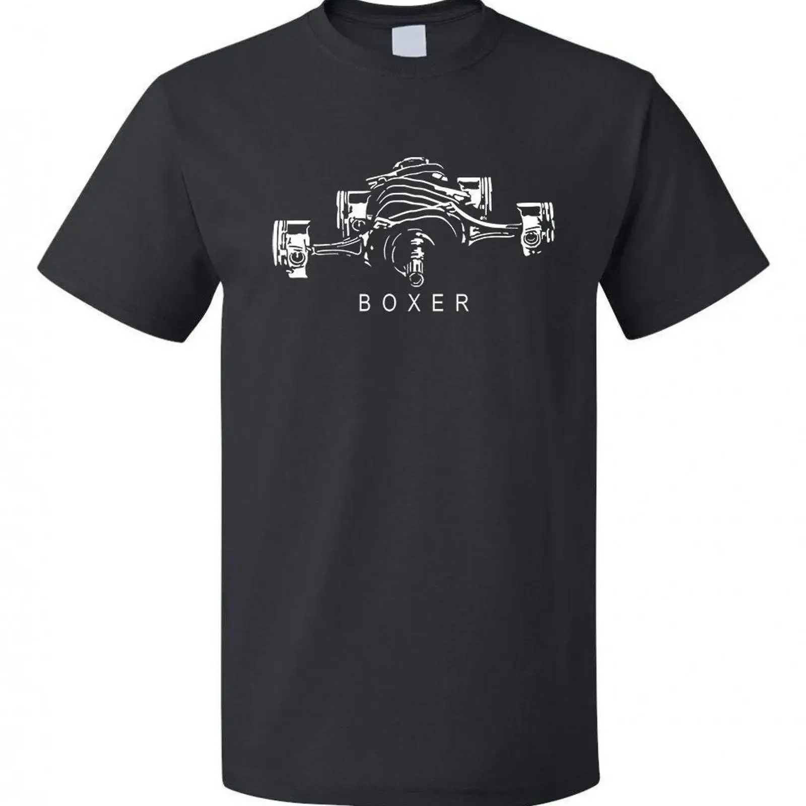 Boxer Engine T shirt vintage Washed Breathable Soft Stretched streetwear homme graphic fashion Top For Everyday Wear Casual
