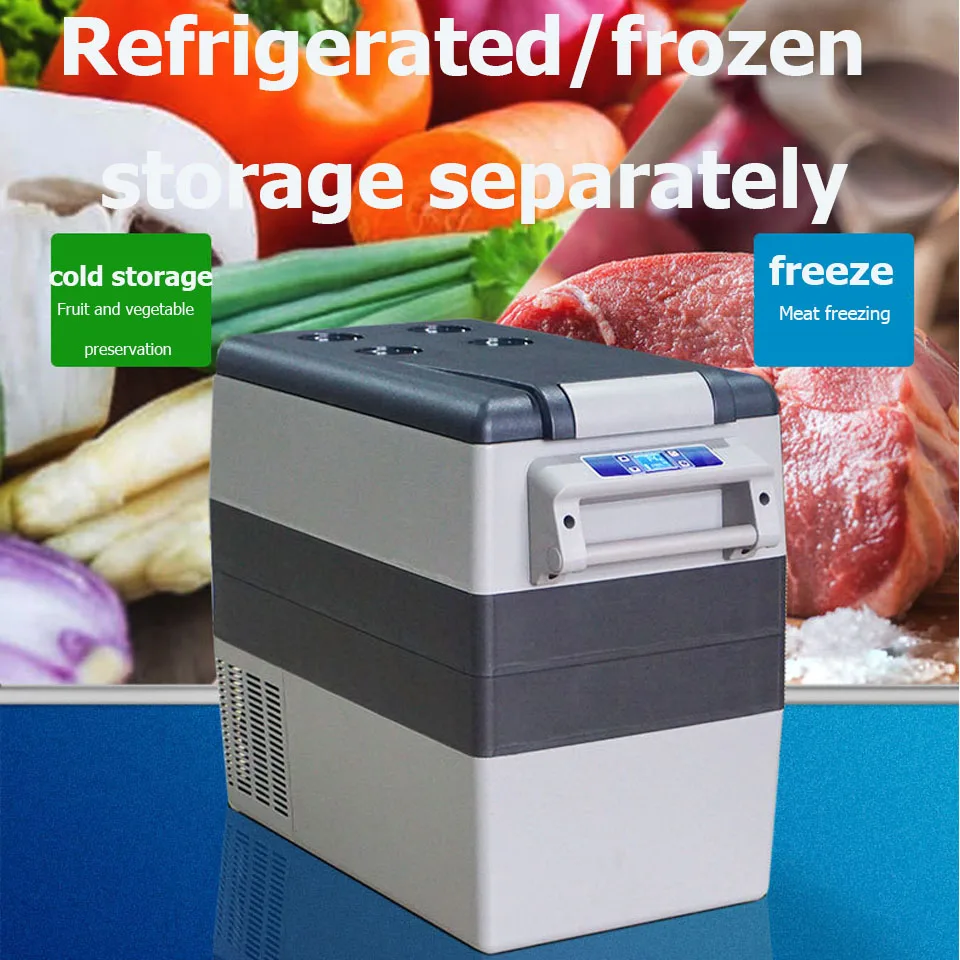 35L 45L 55L Car Refrigerator Alpicool 12V/24V Compressor Portable Small Freezer Home Camping 220V Ice Box Mini Fridge Vehicle