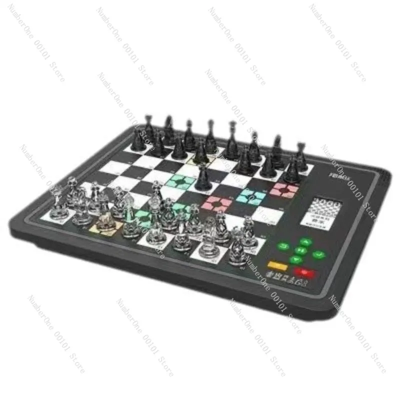 Portable Electronic Chessboard Smart AI Human-Machine Match Auto Move Training Chess Set For Students Kids Adults Rechargeable