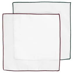 2 Pcs Handkerchiefs for Men Suit Pocket Square Fabric Party Scarf Accessory Squares Banquet