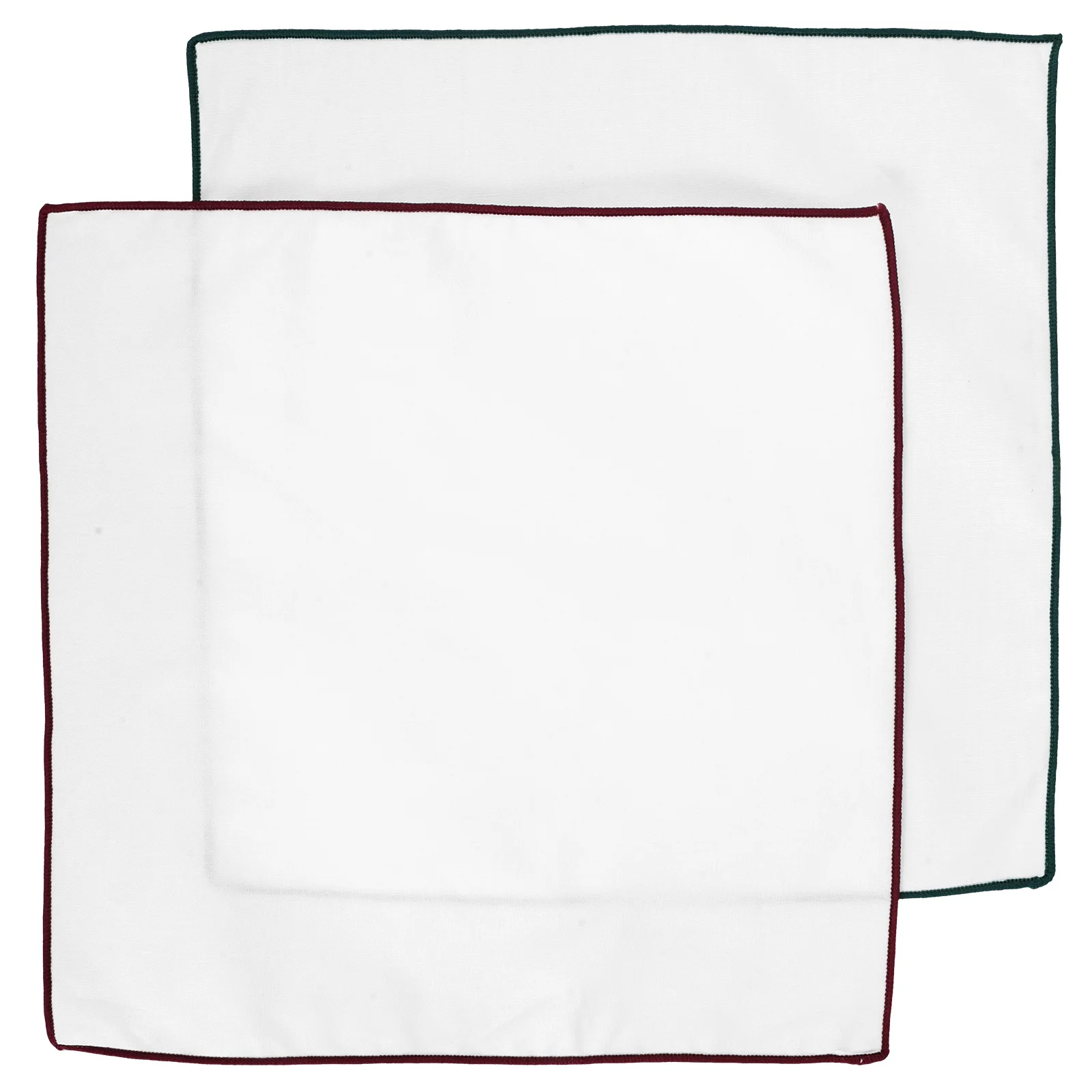 2 Pcs Handkerchiefs for Men Suit Pocket Square Fabric Party Scarf Accessory Squares Banquet