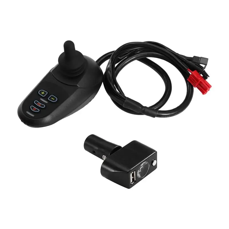 A98M 24V Electric Wheelchair Controller+ USB Lamp Universal Remote Rod Accessories Joystick Controller
