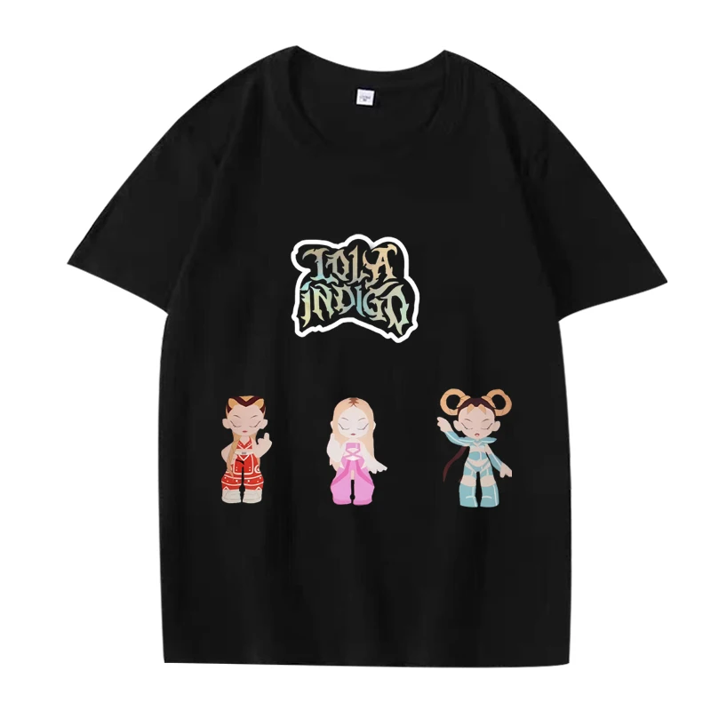 

Singer Lola Tour Indigo 2025 Graphic T Shirt men ’s women Oversized 100% Cotton streetwear short sleeve Summer print Unisex tops