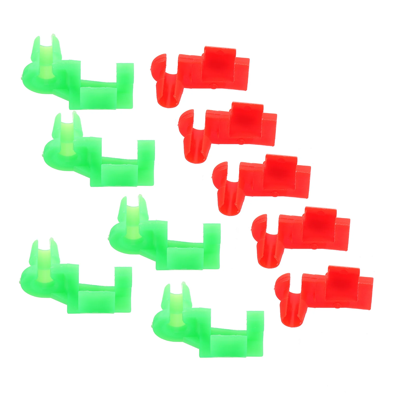 

10 Pcs Tailgate Handle Rod Clips Plastic Locking Retainer M49 Red Green Compatible 88981030