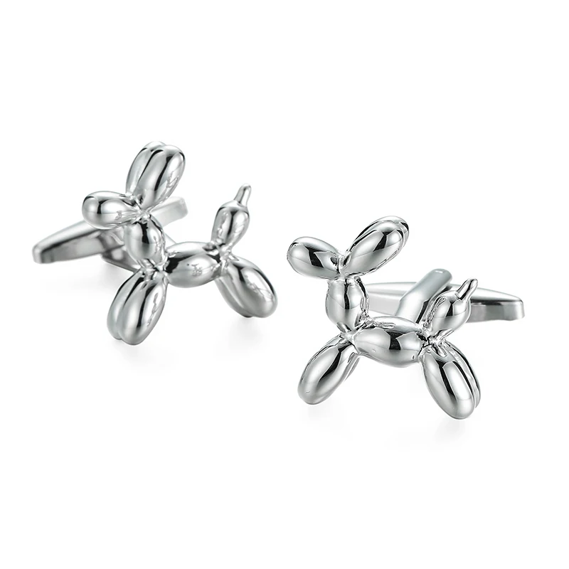 High quality balloon dog cufflinks fashionable French shirt high-quality brass material design men's cufflinks