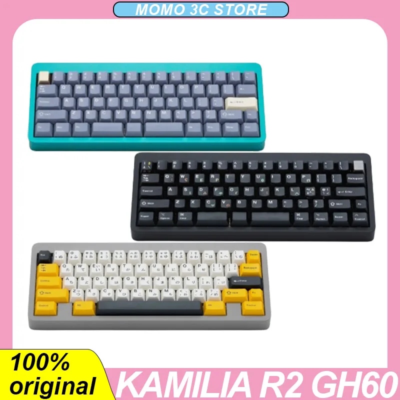 

Kamilia R2 Gh60 Mechanical Keyboard Magnetic Axis Hot Swap PBT 60keys Aluminium Alloy Customized Ergonomics PC Gaming Keyboards