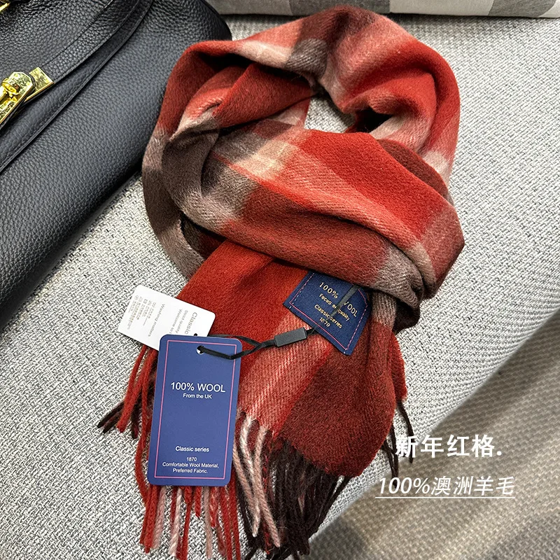 

Нейтральный ветер, Австралия, 100% шерсть, авокадо, зеленый, чистая шерсть, узкий шарф, британский универсальный зимний теплый модный женский шарф