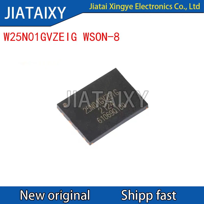 

5-100Pcs W25N01GVZEIG 25N01GVZEIG WSON-8 3V 1Gb serial NAND flash memory chip IC Chip