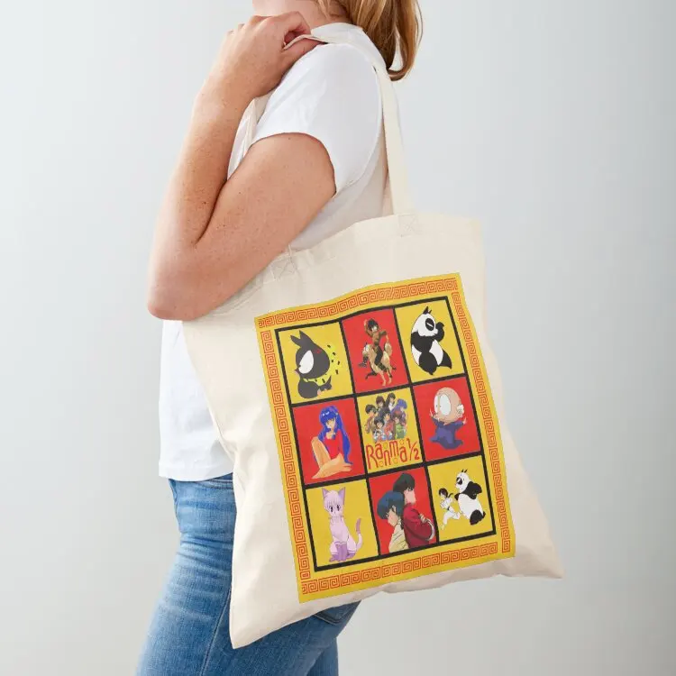 Ranma 1/2 Pattern - ORIGINAL by SillyFun.redbubble.com Tote Bag personalized tote Women's tote bag canvas bag
