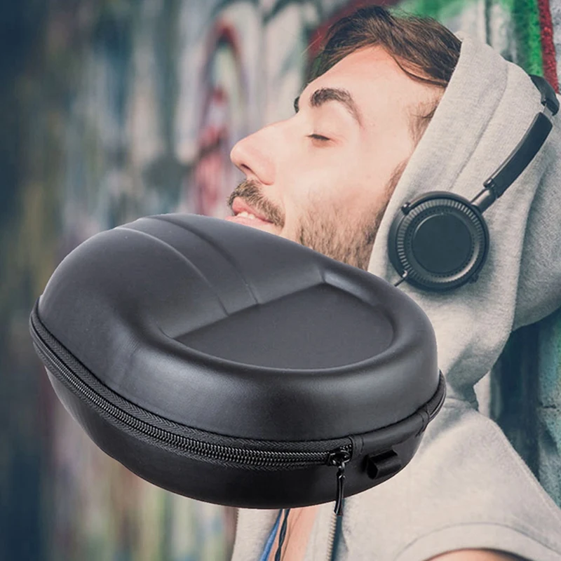 Portátil Shockproof Headphone Bag, Hard Box, Fone de ouvido, Headset Carry Pouch, Storage Bag, Acessórios
