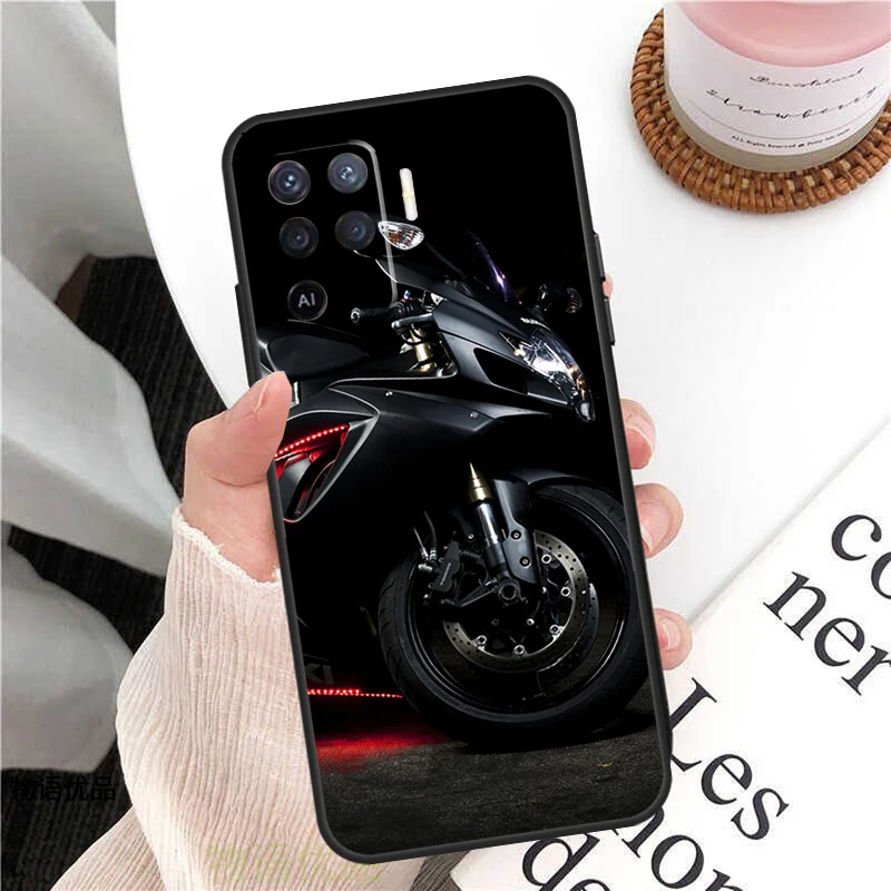 레트로 모토크로스 오토바이 케이스 (Oppo A78 A54 A74 A94 A17 A57 A77 A76 A16 A96 A18 A60 A80 A40 A38 A58 A98 A15 A5 Pro 용)