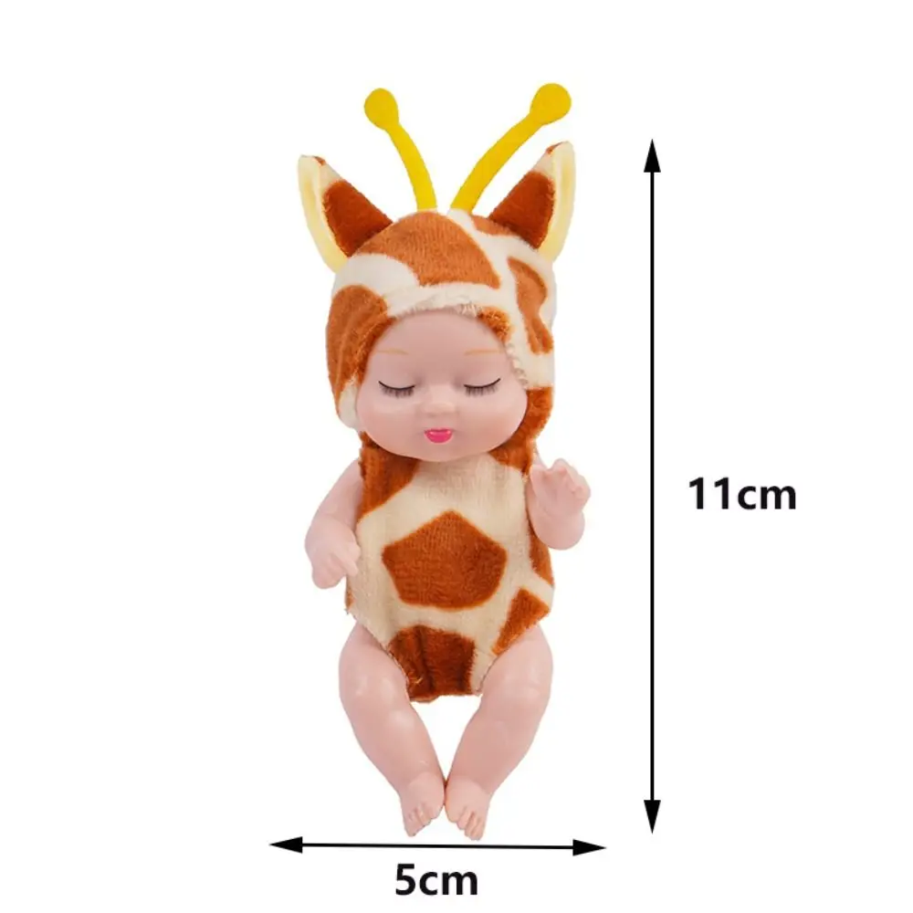 Divertida articulación móvil simulación de sueño ropa de animales Reborn vestir articulación móvil BJD plástico lindo niños niñas