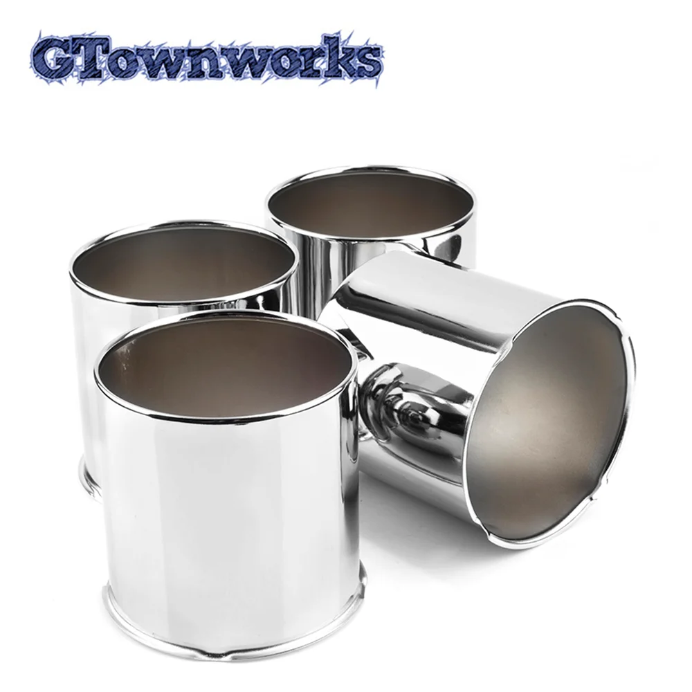 

4pcs 108mm/4.25in Push Through Center Cap Cover for Universal Trucks/ Trailers Central Hollowing Car Accessories Chrome