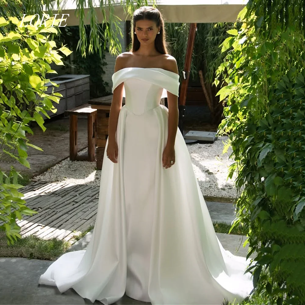 LORIE Classical Mermaid Wedding Dress Off The Shoulder Bridal Dresses Minimalist Wedding Gown Customized 2026